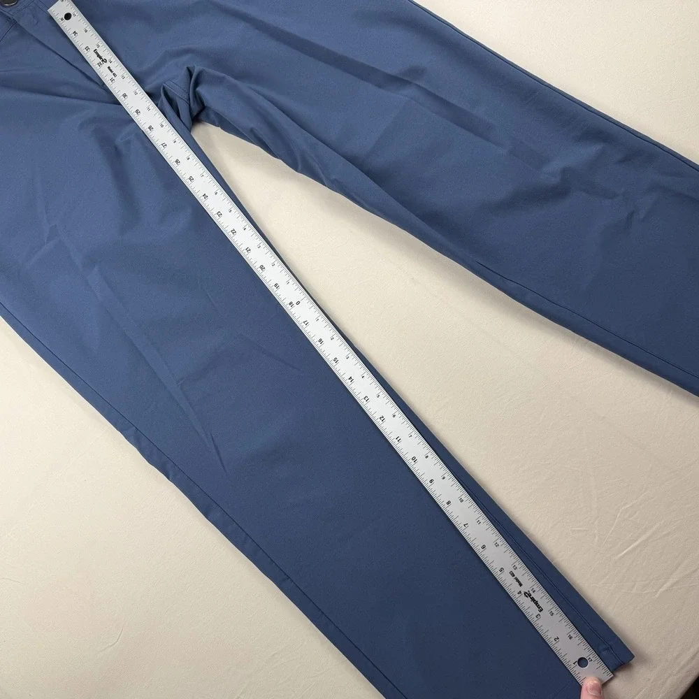 J Hilburn Pants 34x30‎ Blue Golf Men's Performance Preppy Dress Golf